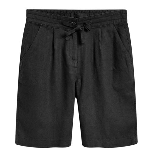 Womens Linen Blend Knee Shorts - 2575