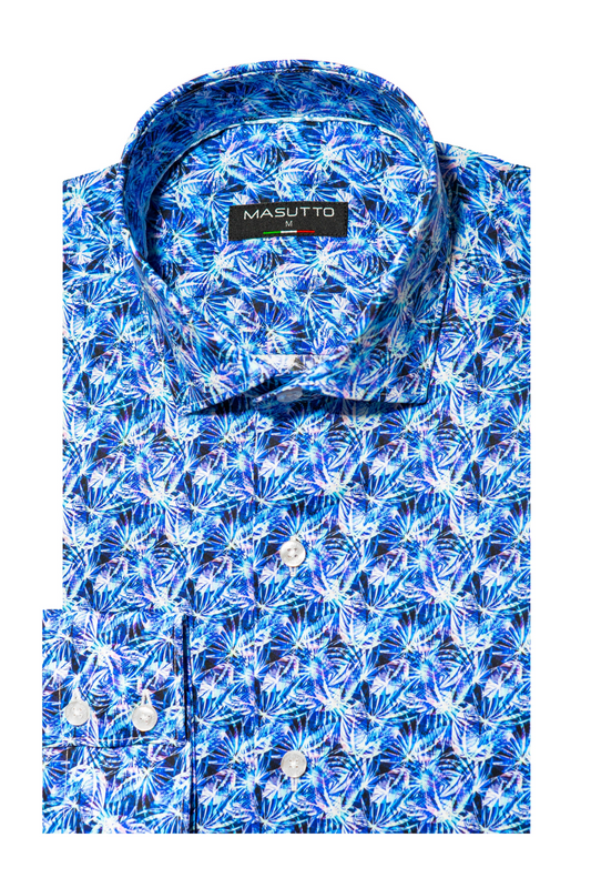 MASUTTO ALTIN/55 LONG SLEEVE BUTTON DOWN SHIRT