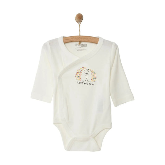 HelloBaby Long Sleeve Bodysuit - Ecru