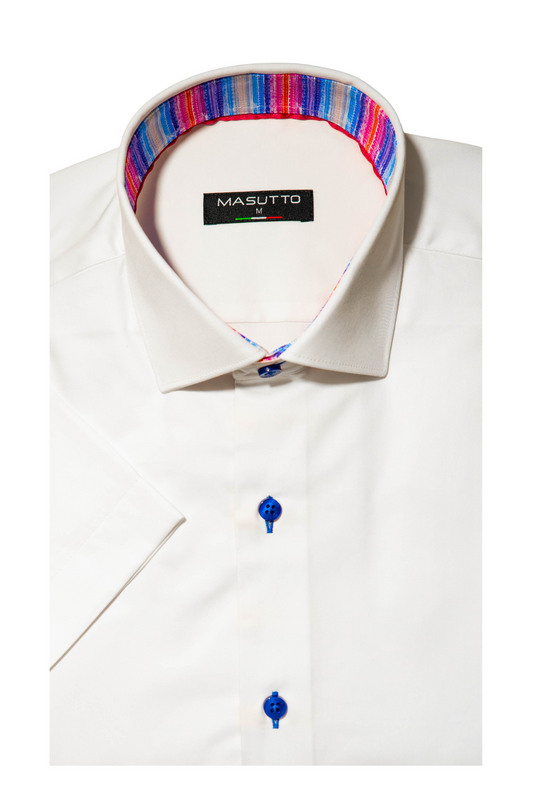 MASUTTO BRUNO/05 SHORT SLEEVE BUTTON DOWN SHIRT