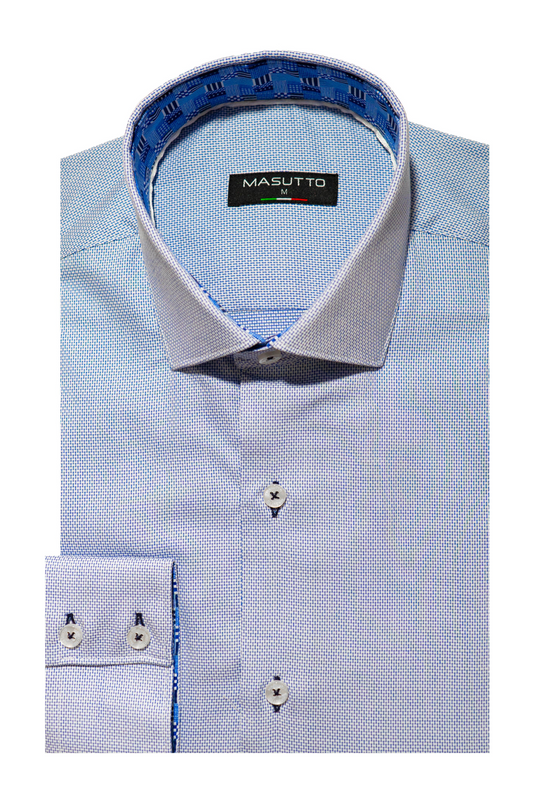 MASUTTO CAPRI/02 LONG SLEEVE BUTTON DOWN SHIRT