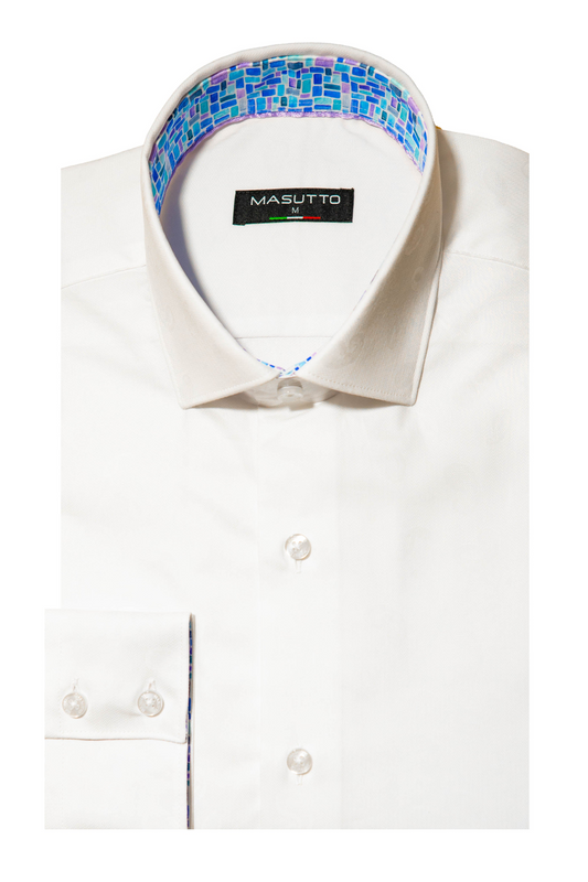 MASUTTO FODEN/05 LONG SLEEVE BUTTON DOWN SHIRT