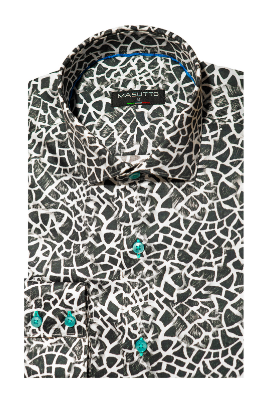 MASUTTO OLIVER/18 LONG SLEEVE BUTTON DOWN SHIRT