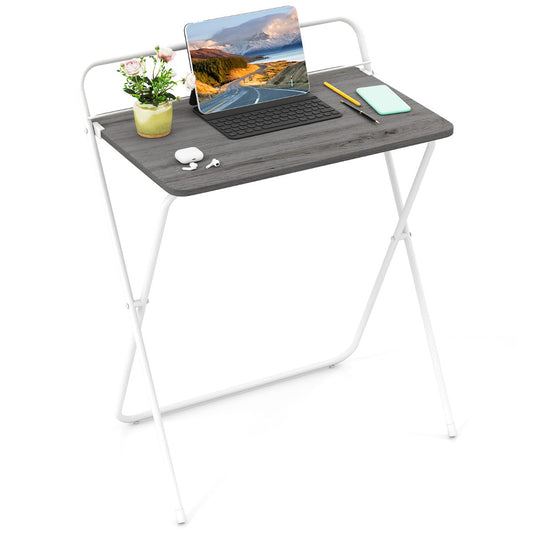 60CM Folding Computer Desk with Tablet Bracket-Grey