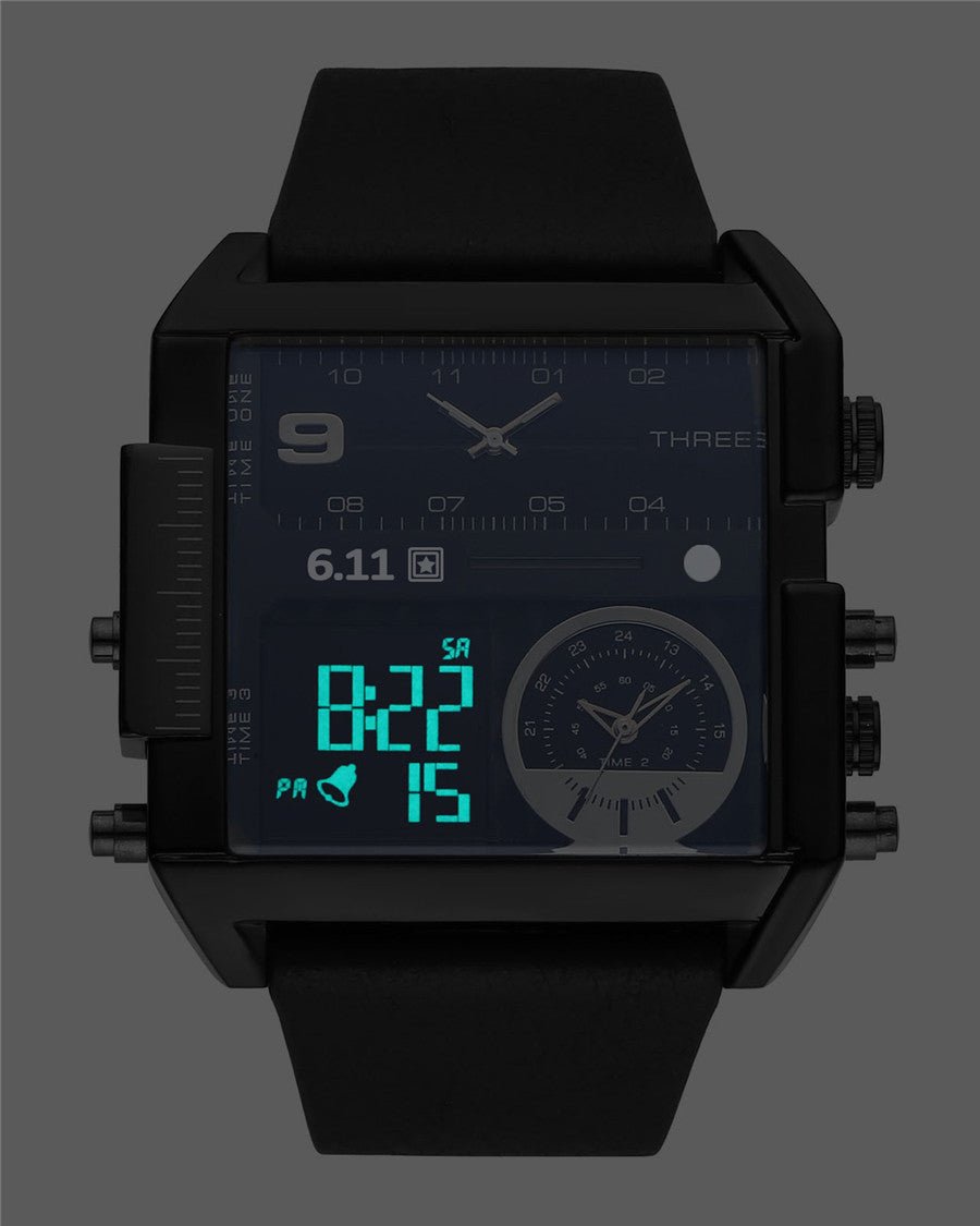 611 date 8145 countdown waterproof backlight luminous double display electronic watch | Luxury Home Accessories | Heulog Glow