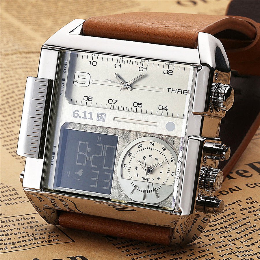 611 date 8145 countdown waterproof backlight luminous double display electronic watch | Luxury Home Accessories | Heulog Glow
