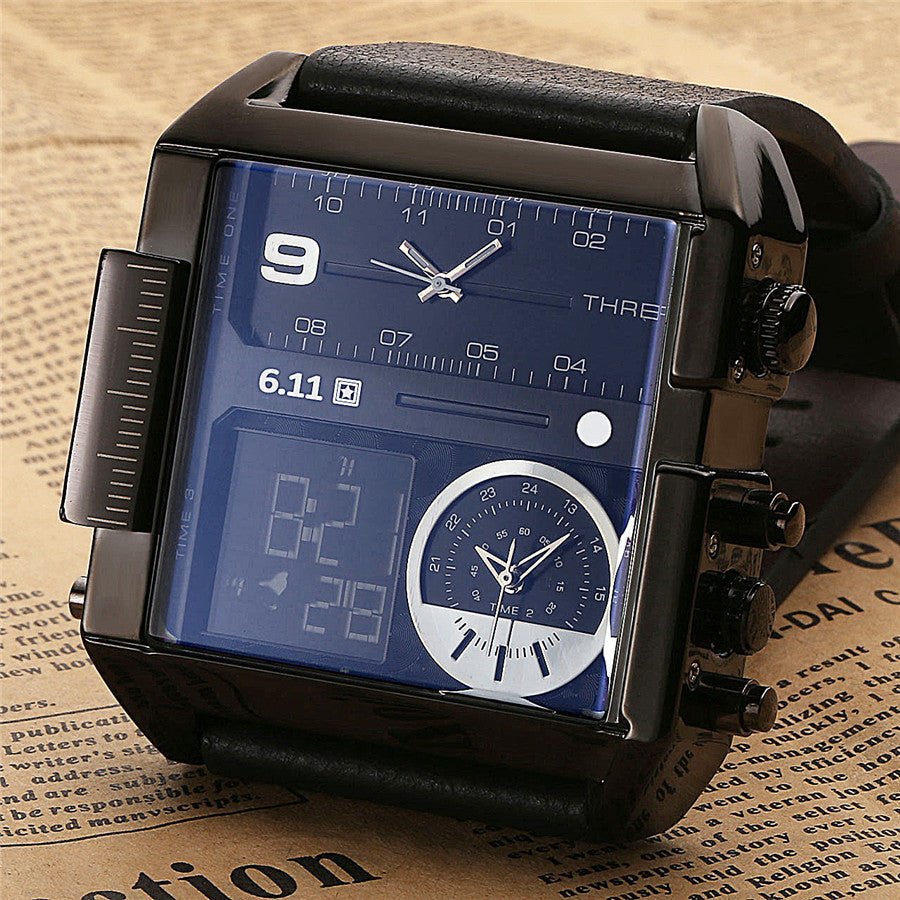 611 date 8145 countdown waterproof backlight luminous double display electronic watch | Luxury Home Accessories | Heulog Glow