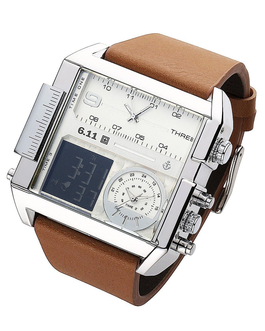 611 date 8145 countdown waterproof backlight luminous double display electronic watch | Luxury Home Accessories | Heulog Glow