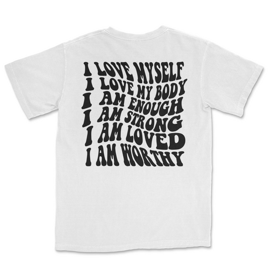 Self Love White Tee