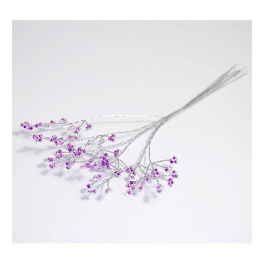 S&W Bridal B1990LLSL | Fine Bead Bunch | Pack of 6 | Lilac/Silver