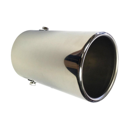 Stainless Steel Straight Exhaust Trim 38-65mm - Sporty Look & Easy Fit