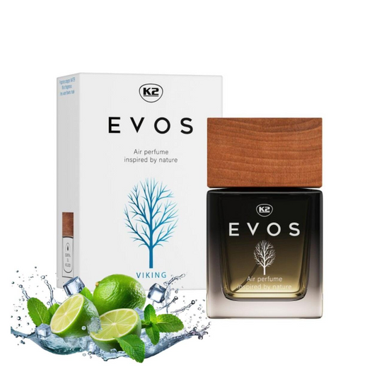K2 EVOS VIKING Car Air Perfume - Lime, Water Flowers & Musk Scent