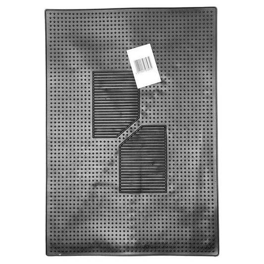 Universal Single Rectangular Rubber Car Mat - Anti-Slip & Weather-Resistant