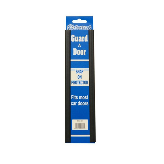 Black Bump Stop Door Guard Protectors - Easy Push-On Edge Strips (Pair)