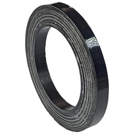 Black Vinyl Pin Stripe Tape - 6mm x 10m - Sleek Glossy Finish