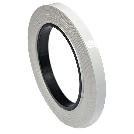 White Vinyl Pin Stripe Tape - 6mm x 10m - Clean Glossy Finish