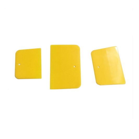 3-Piece Plastic Car Body Filler Spreader Set - Durable, Reusable & Versatile