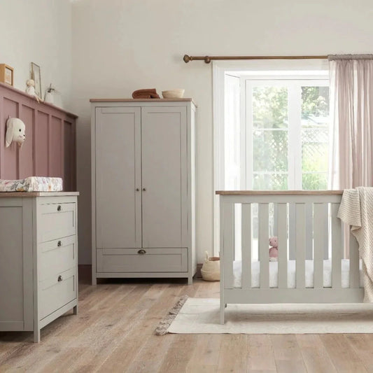 Tutti Bambini Verona 3 pcs Room Set - Dove Grey/Oak