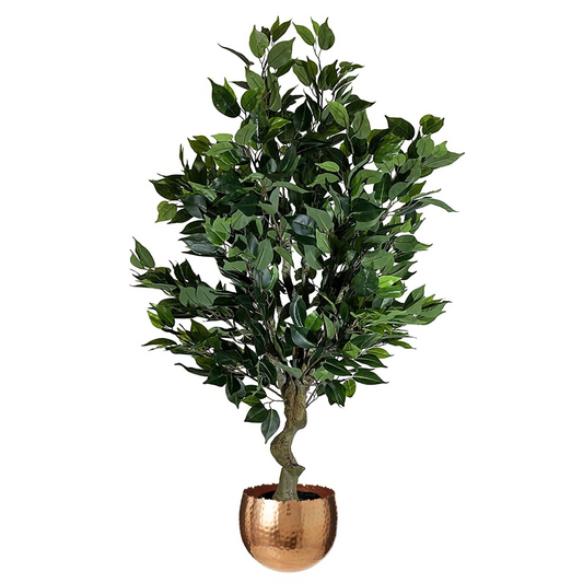 100cm Artificial Ficus Tree Ficus Copper Planter