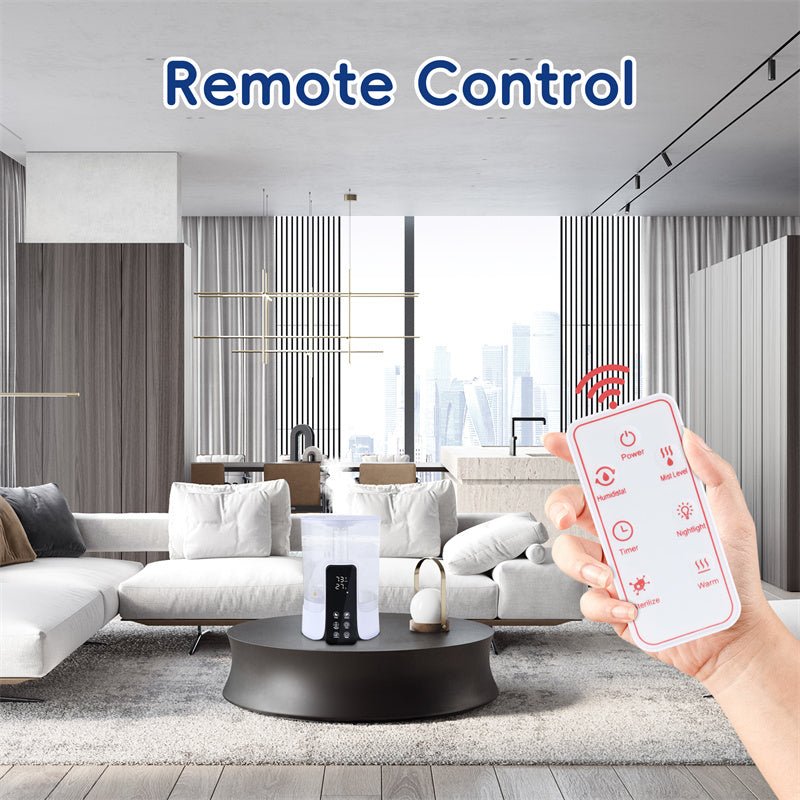 6L Large-capacity Humidifier Intelligent Timed Heating Spray UV Sterilization Intelligent Remote Control | Luxury Home Accessories | Heulog Glow