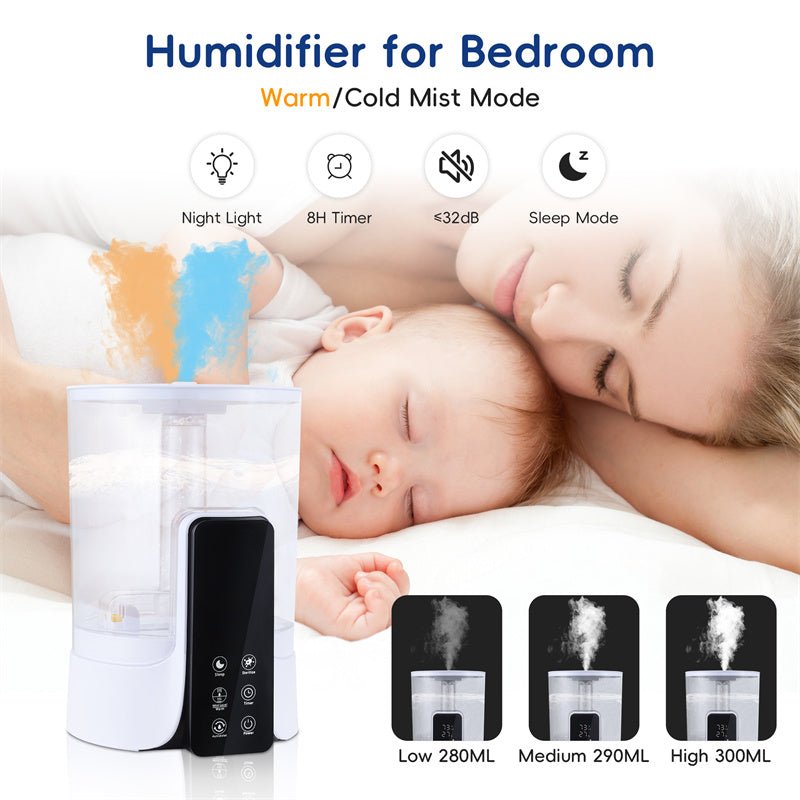 6L Large-capacity Humidifier Intelligent Timed Heating Spray UV Sterilization Intelligent Remote Control | Luxury Home Accessories | Heulog Glow