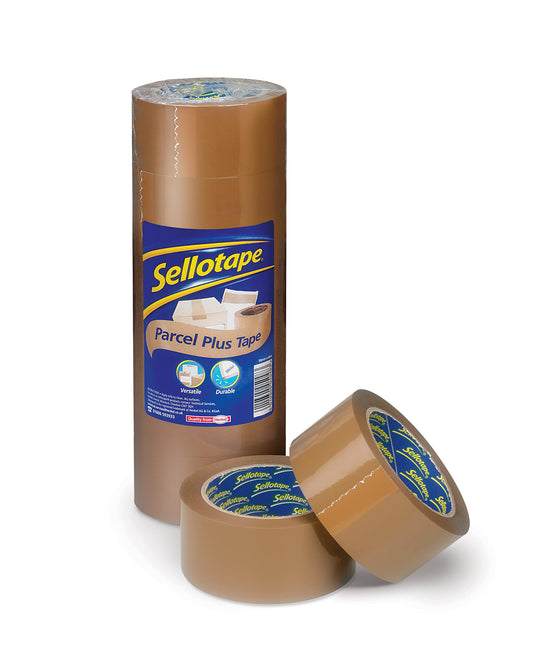 Sellotape Superseal Case Sealing Tape Polypropylene 50mmx66M [Pack 6]