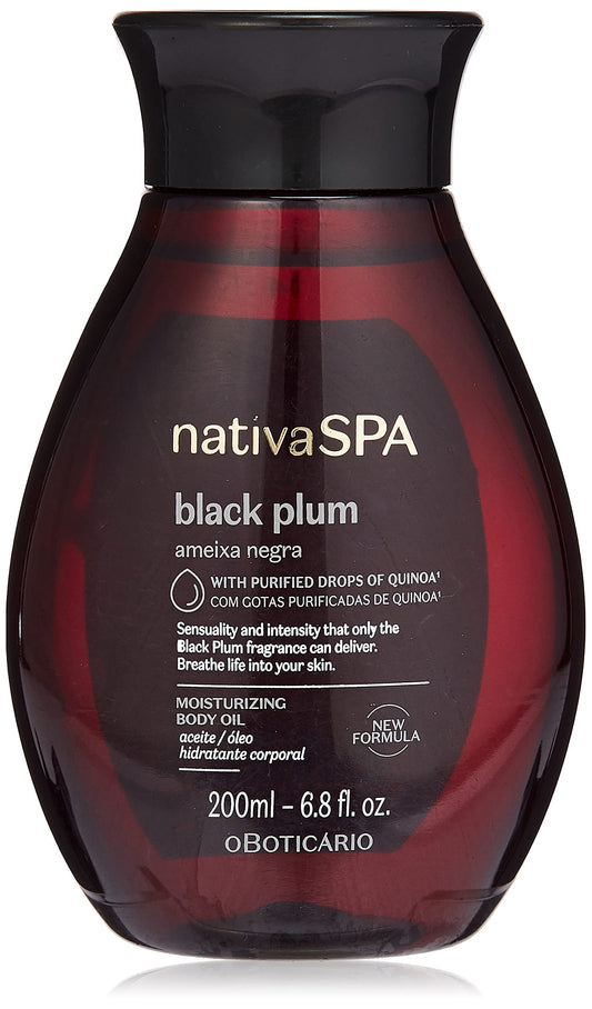 Oleo Hidratante Corporal Nativa Spa (Ameixa Negra) 200 Ml - O Boticario - Nativa Spa (Black Plum) Body Moisturizing Oil 6.7 Fl Oz