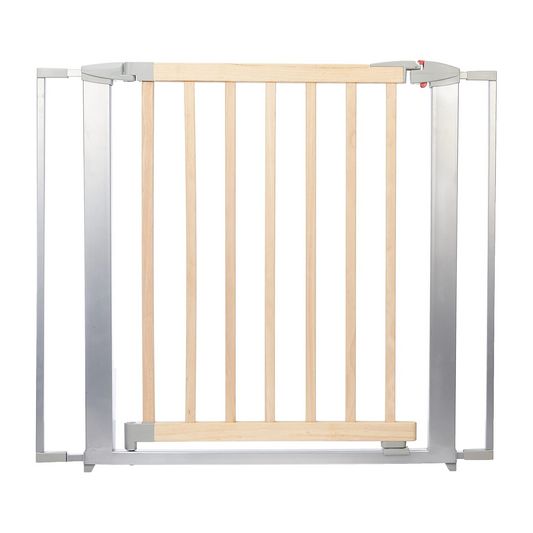 Clippasafe Metal & Wood Extendable Swing Shut Baby Stair Gate W72-95cm