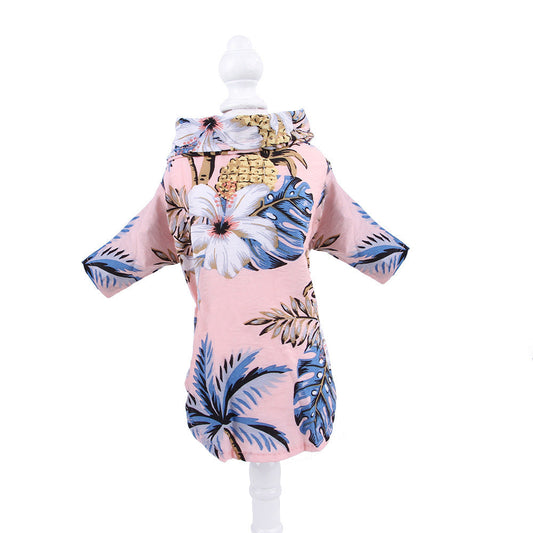 Hawaiian Printed Shirt Small and Medium Teddy Shiba Inu
