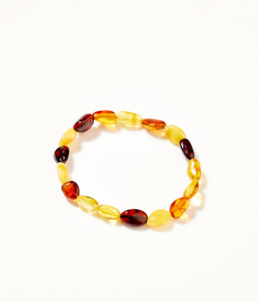 RAW Amber Multicolour Beaded Bracelet