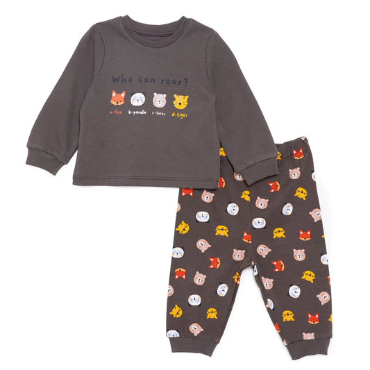 HelloBaby Long Sleeve Pyjamas - Khaki
