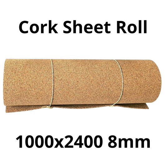 Cork Sheet Roll - 1000x2400mm - 8mm - Décor and DIY - Pack of 1