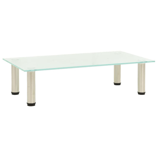 Tv Stand 60X35X17 Cm Tempered Glass