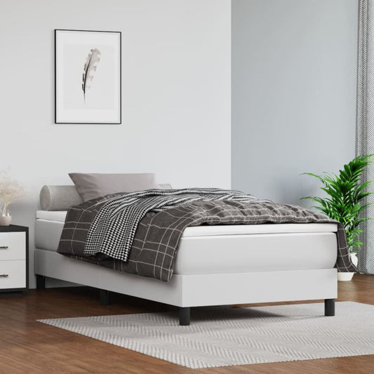 Box Spring Bed Frame Double Faux Leather (Uk/Ie/Fi/No Only)