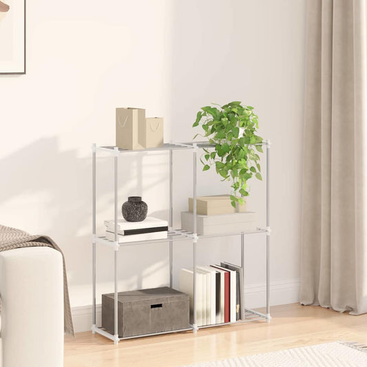 Storage Shelf With Shelf White 43 X 27 X 90 Cm Aluminium