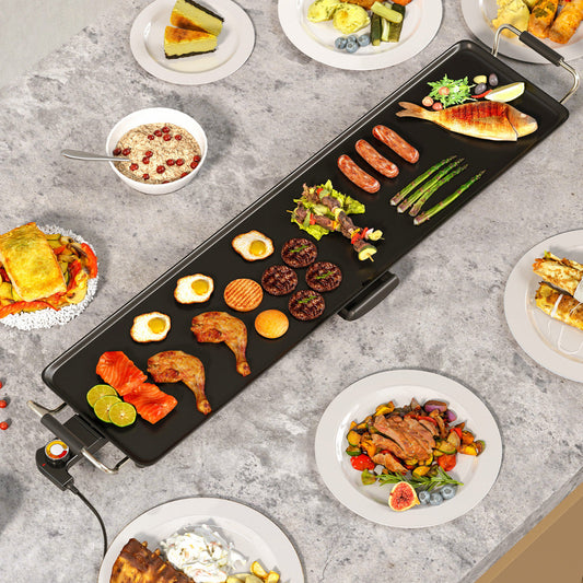 89 × 22cm Electric Griddle with Adjustable Temperature