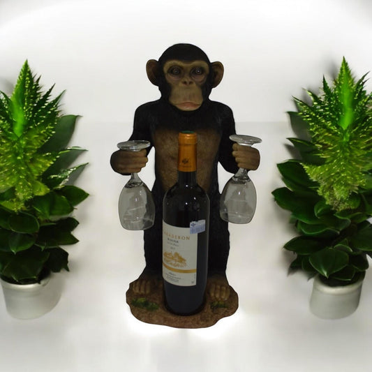 46CM MONKEY WINE BOTTLE HOLDER