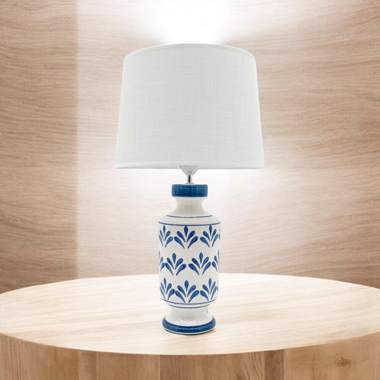 58CM TABLE LAMP AND FABRIC SHADE