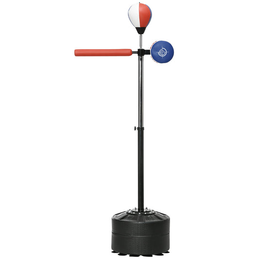 SPORTNOW Adjustable Speed Bag with Stand, Reflex Bar, Multicolour