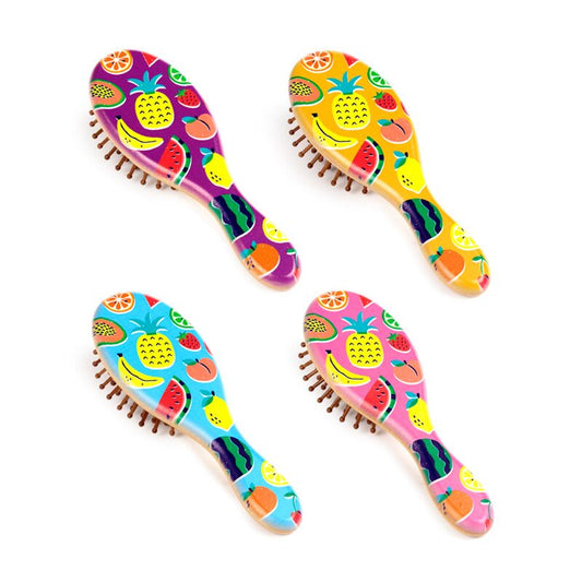 Bamboo Hair Brush - Summer Fruits