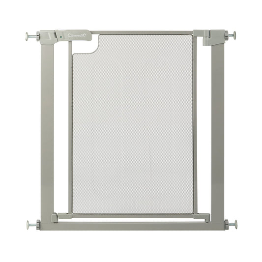 Callowesse Metal Mesh Baby Stair Gate - Ash Grey