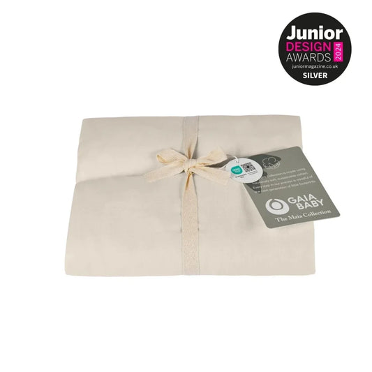 Gaia Baby Maia Muslin Fitted Cotsheets 70 x 140cm 2 Pack - Sand