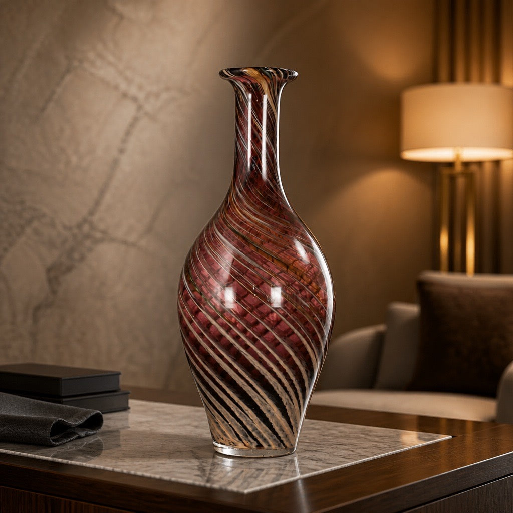37cm Purple Skittle Vase