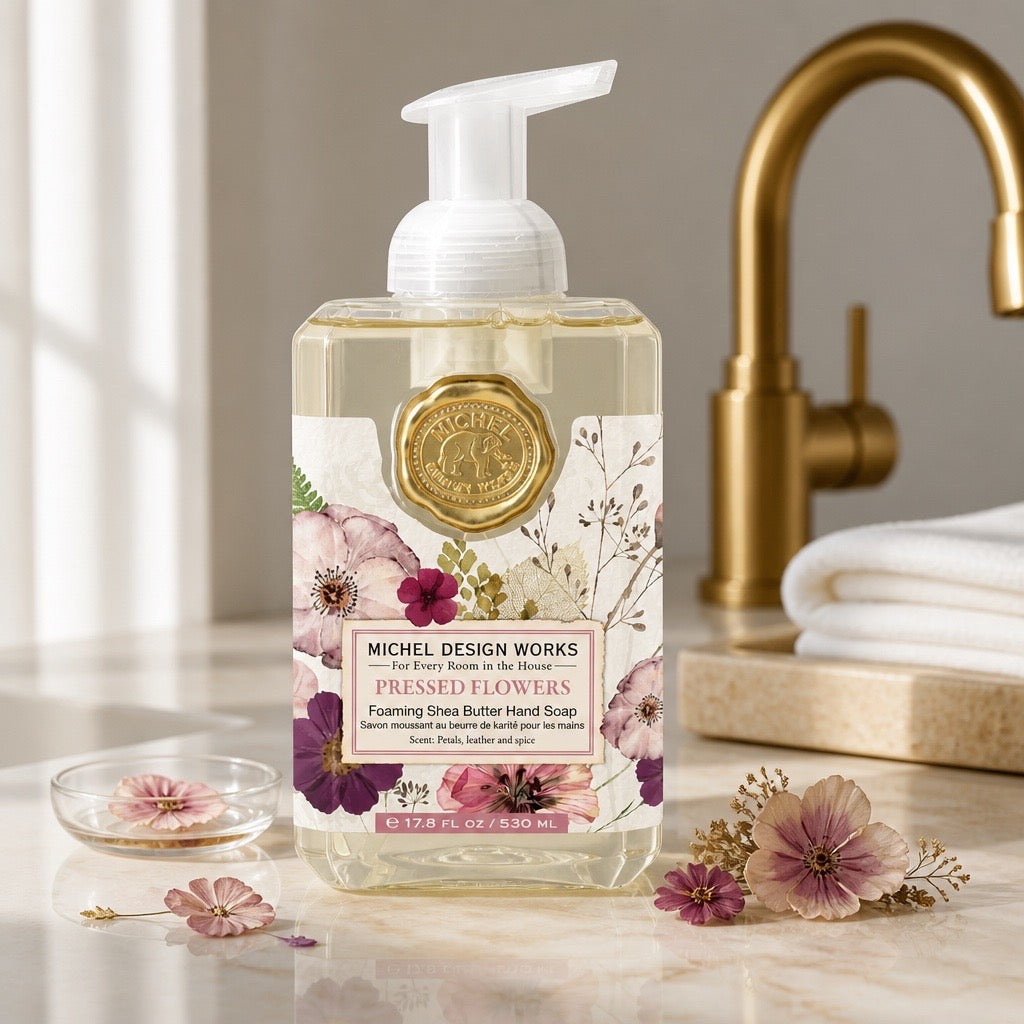 Pressed Flowers Foaming Hand Soap by Michel Design Works