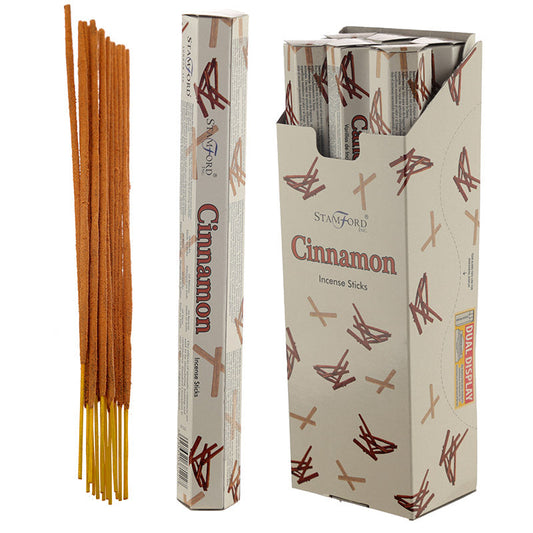 37122 Stamford Premium Hex Incense Sticks Cinnamon