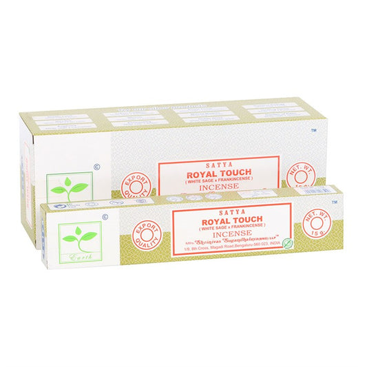 6 Packs of Royal Touch Earth Incense by Satya