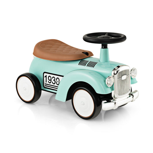 Kids Ride On Car with Under-seat Storage Space for 18-36 Months Boys and Girls Gifts-Green