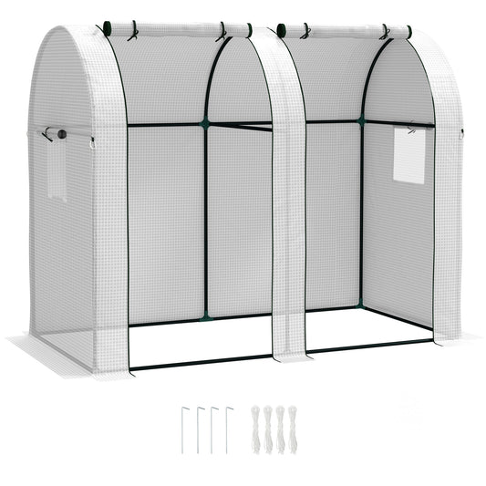 Outsunny Tomato Greenhouse with 2 Roll-up Doors, 185 x 94 x 150cm