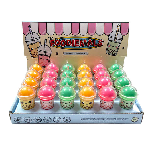 Foodiemals Lip Balm in a Bubble Tea Shaped Holder