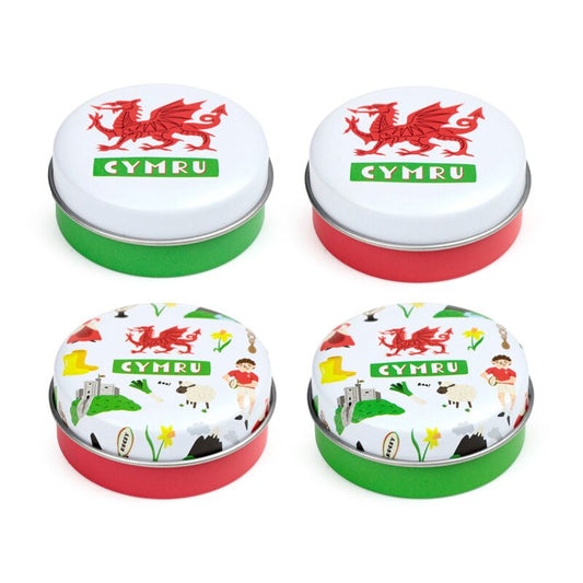 Welsh Dragon Wales (Cymru) Souvenir Lip Balm in a Tin